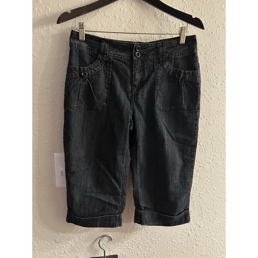 Sz 4 Baccini Dark Denim Capri #270*13
